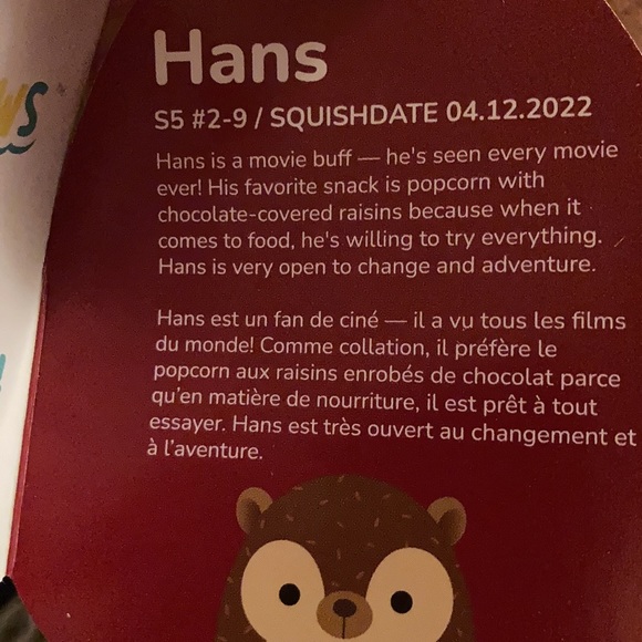Hans Squishmallow - Picture 4 of 4